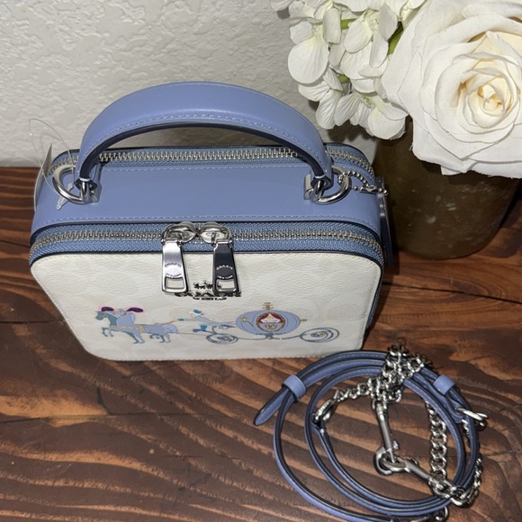 Disney X Coach Cinderella Crossbody Box Bag Purse NWT - Picture 11 of 15